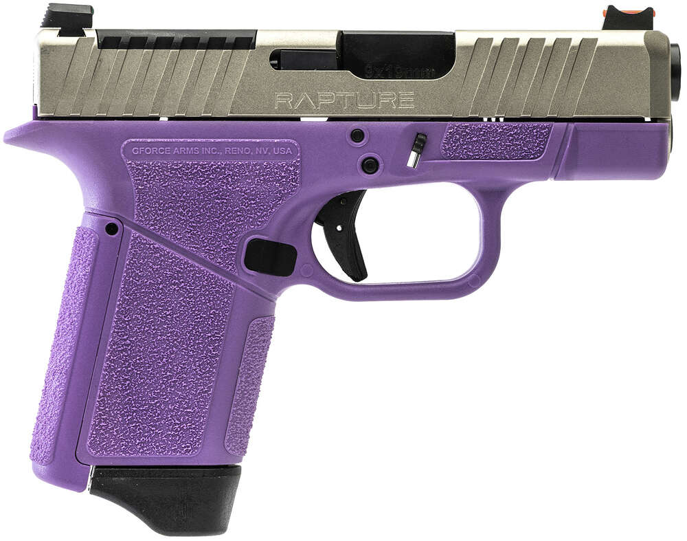 Handguns GForce Arms GF9 9MMLUGER GFA GF9 9MM 12RD PURP/NICK OR